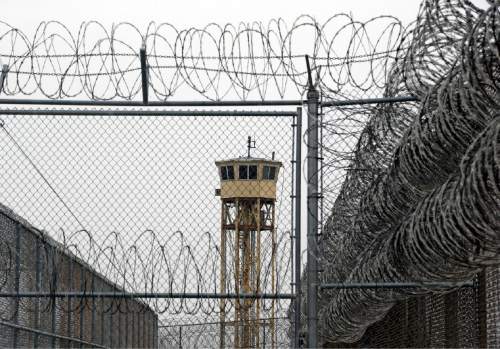 Rick Bowme  |  The Associated Press
A watch tower is seen at the Wasatch facility during a February media tour at the Utah State Correctional Facility in Draper.
