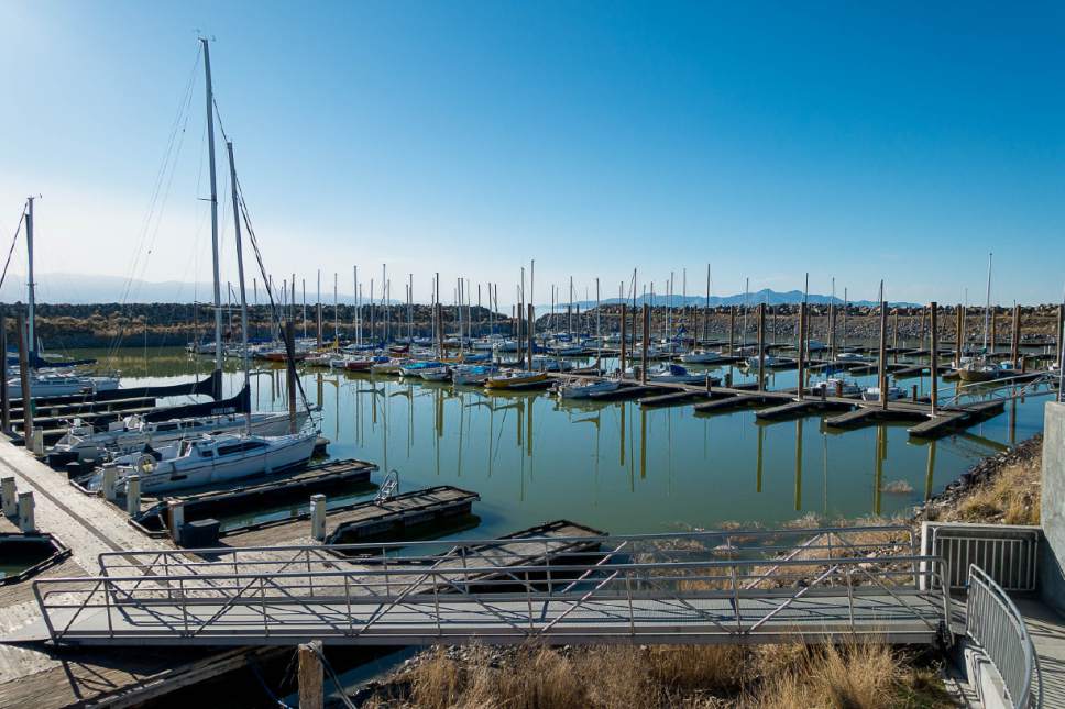 Trent Nelson  |  The Salt Lake Tribune
The Great Salt Lake marina, Wednesday February 25, 2015. Without dredging, sailing will soon be impossible on Utah's largest body of water, putting an end to a century-old tradition.