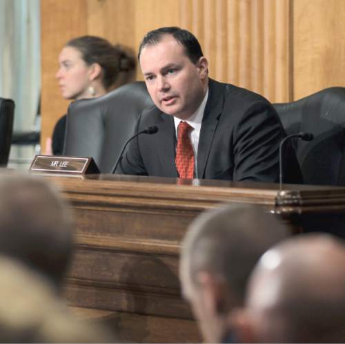 Sen. Mike Lee, R-Utah.  (AP Photo/J. Scott Applewhite)
While Utah's senator often refuses to budge from conservative principles, he says he believes in the value of compromise.