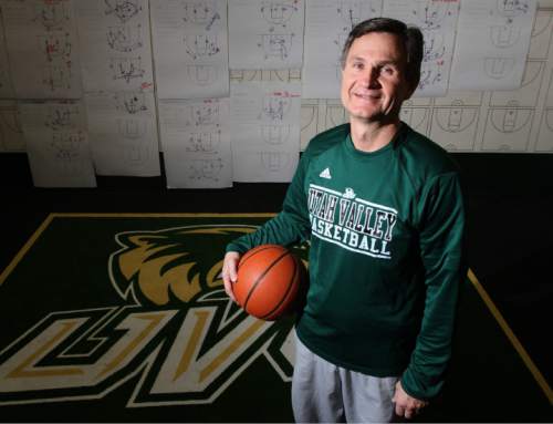 Rick Egan  |  The Salt Lake Tribune
Utah Valley University head basketball coach Dick Hunsaker.