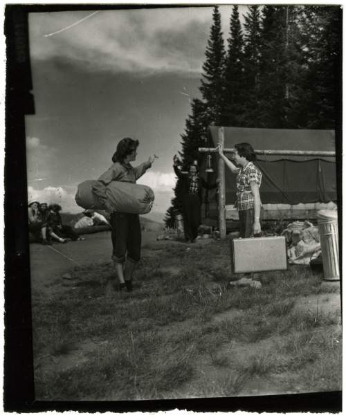 Tribune file photo

Girl Scouts at Utah's Camp Cloud Rim, summer 1950.