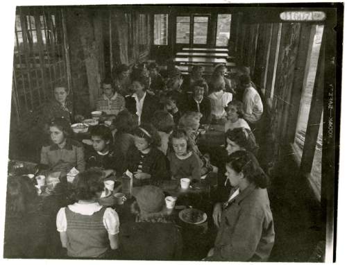 Tribune file photo

Girl Scouts at Utah's Camp Cloud Rim, summer 1950.