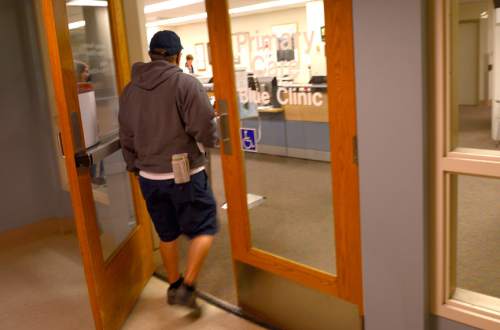 Leah Hogsten  |  The Salt Lake Tribune
In order to better serve and meet the needs of veterans, The George E. Wahlen Department of Veterans Affairs Medical Center in Salt Lake has plans to expand its "Blue Clinic," a primary care clinic, Thursday, April 2, 2015.