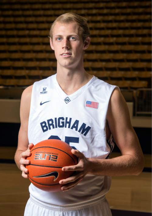 Rick Egan  |  The Salt Lake Tribune

Brigham Young Cougars forward Isaac Neilson (35), Thursday, November 6, 2014
