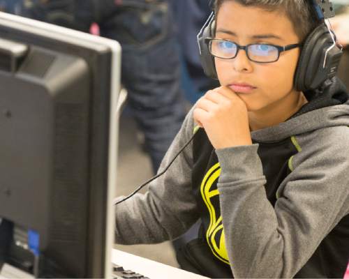 Rick Egan  |  The Salt Lake Tribune

Oscar Gonzolez takes a practice exam to prepare for the SAGE test with his 3rd grade class, at Elk Run Elementary school, Wednesday, April 22, 2015.