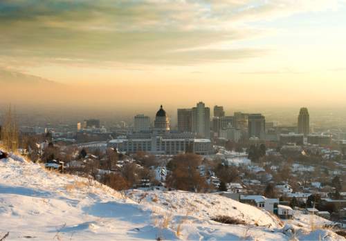 Rick Egan  |  The Salt Lake Tribune

Afternoon haze in Salt Lake City, Saturday, January 3, 2015
