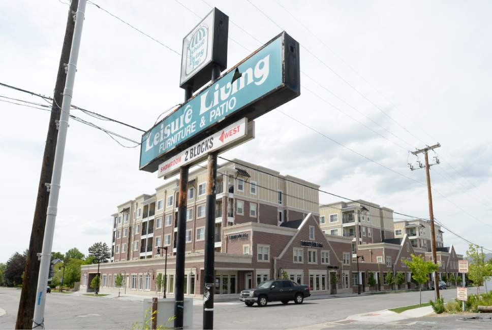 Steve Griffin  |  The Salt Lake Tribune

Liberty Village apartments near the TRAX S-Line in Sugar House in Salt Lake City, Tuesday, May 12, 2015.