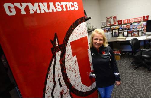 Francisco Kjolseth  |  The Salt Lake Tribune 
Megan Marsden begins her role as head coach of women's gymnastics at the University of Utah following the recent announcement that her husband Greg was retiring from the role.