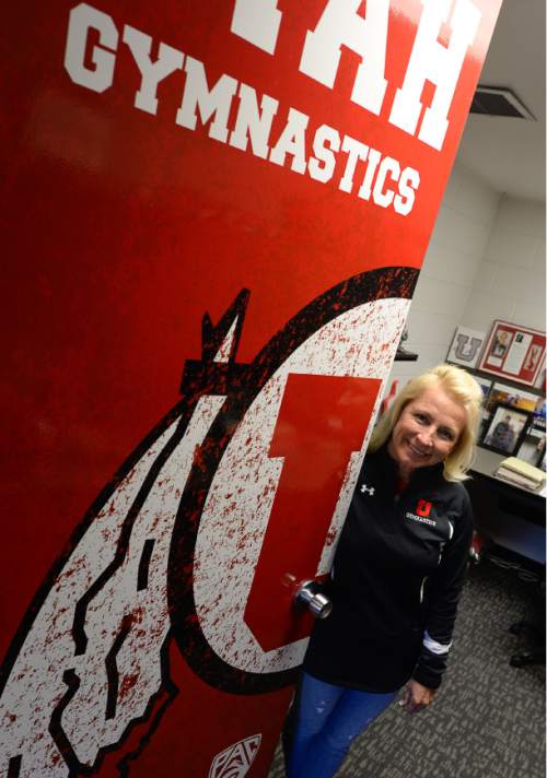 Francisco Kjolseth  |  The Salt Lake Tribune 
Megan Marsden begins her role as head coach of women's gymnastics at the University of Utah following the recent announcement that her husband Greg was retiring from the role.