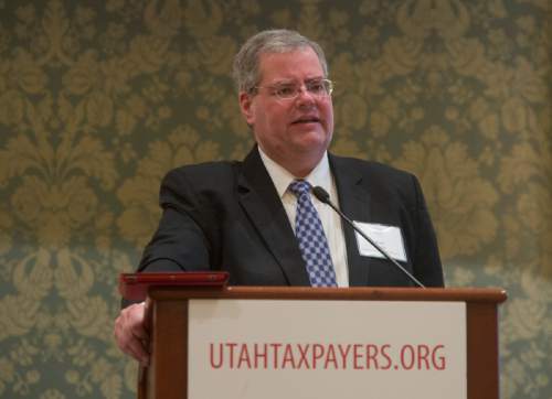 Rick Egan  |  The Salt Lake Tribune

State Superintendent Brad Smith speaks about the new directions in Utah public education at the 2015 Utah Taxes Now Conference at the Grand America, Thursday, May 28, 2015.