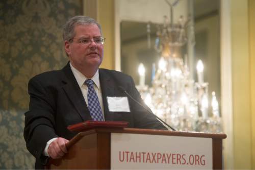 Rick Egan  |  The Salt Lake Tribune

State Superintendent Brad Smith speaks about the new directions in Utah public education at the 2015 Utah Taxes Now Conference at the Grand America, Thursday, May 28, 2015.