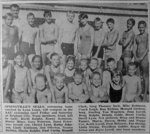 Photo courtesy of Springville Historical Society | Park Ro She was Utah County's most popular swimming joint from 1924 to the 1980s.