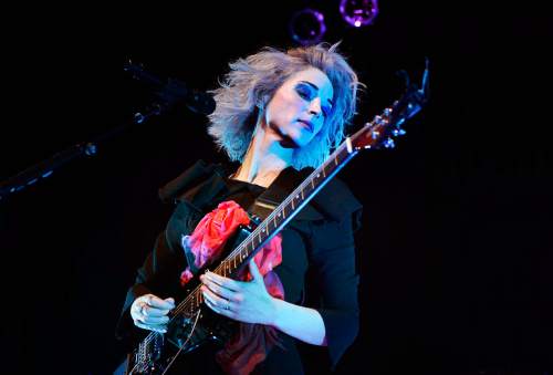 Scott Sommerdorf   |  The Salt Lake Tribune
St.Vincent performs in concert at The Depot Friday, March 28, 2014.