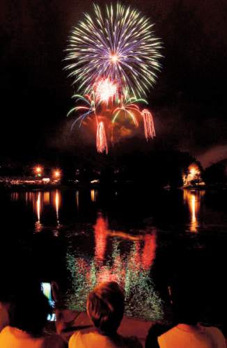 Trent Nelson  |  Tribune file photo
Fireworks on Independence Day in Salt Lake City's Sugar House Park in 2010.