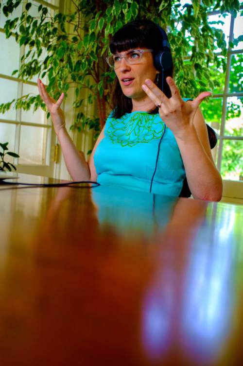 Trent Nelson  |  The Salt Lake Tribune
Ordain Women founder Kate Kelly speaks about her excommunication from the LDS Church during one of several media interviews in Salt Lake City, Tuesday June 24, 2014.