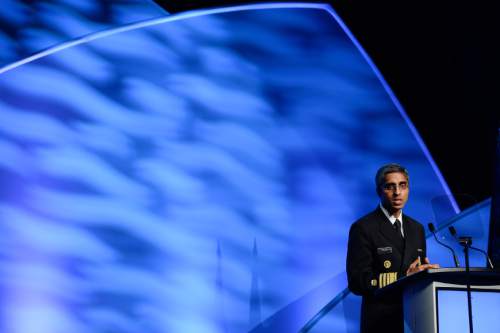 Francisco Kjolseth | The Salt Lake Tribune
Dr. Vivek H. Murthy, General U.S. Department of Health and Human Services, speaks at the luncheon held by the League of United Latin American Citizens (LULAC) at the Salt Palace in Salt Lake City on Wed. July 8, 2015.