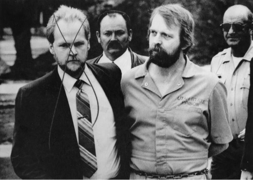 |  Tribune File Photo

Ron Lafferty arrives at  the 4th District Court in Provo Friday May 6, 1988 to receive a new execution date. Lafferty, Convicted of the 1984 murders of his sister-in-law and her baby daughter, was scheduled to face a prison firing squad June 24, but it appeared likely an appeal would bring a stay.