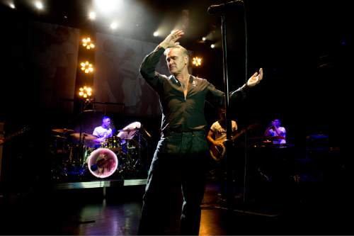 Jeremy Harmon  |  The Salt Lake Tribune

Morrissey performs at Kingsbury Hall on Friday, May 16, 2014.
