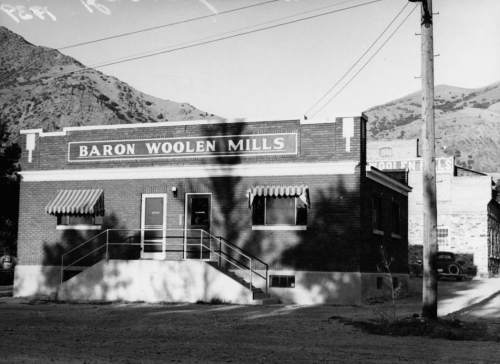 Tribune File Photo

Baron Woolen Mills, Brigham City, January 1939.