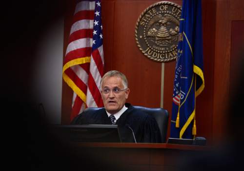 Scott Sommerdorf   |  The Salt Lake Tribune
Third District Juvenile Court Judge James Michie speaks directly to the 15-year-old boy accused of killing Kailey Vijil, and stresses that he is facing a very serious charge, Wednesday, July 22, 2015.