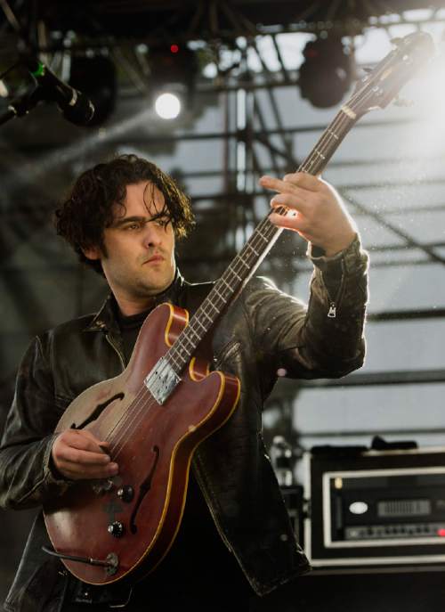 Rick Egan  |  The Salt Lake Tribune

Robert Levon Been plays bass, for the Black Rebel Motorcycle Club at theTwilight Concert Series at Pioneer Park, Thursday, July 23, 2015.