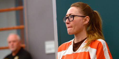 Leah Hogsten  |  The Salt Lake Tribune
Brianne Altice enters Judge Kay's courtroom. Altice was sentenced to up to 30 years, Thursday, July 9, 2015 in Judge Thomas L. Kay's Second District Courtroom.  Altice, a former Davis High school teacher had sexual relationships with three of her students.