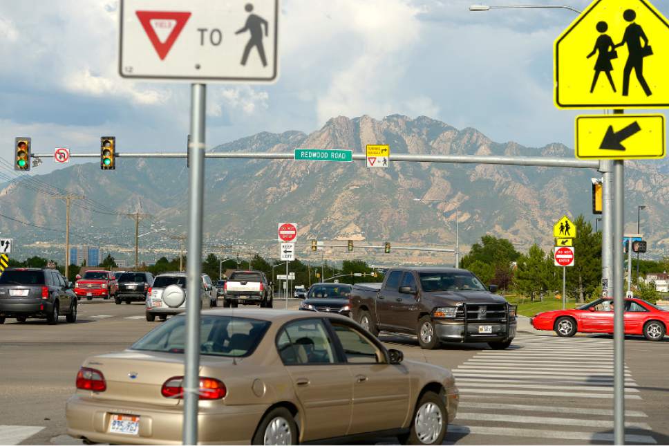 Leah Hogsten  |  The Salt Lake Tribune
With 99,915 cars a day on average, the busiest intersection in Utah is 5400 South and Redwood Road,  July 16, 2015.