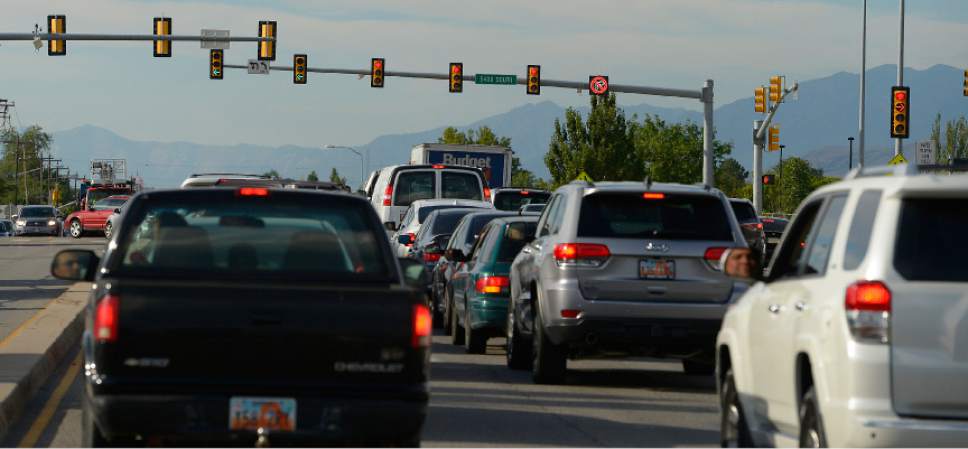 Leah Hogsten  |  The Salt Lake Tribune
With 99,915 cars a day on average, the busiest intersection in Utah is 5400 South and Redwood Road,  July 16, 2015.