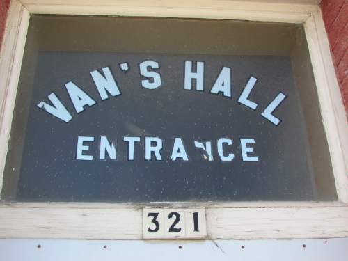 Tom Wharton  |  The Salt Lake Tribune

Entrance to Van's Hall in Delta.