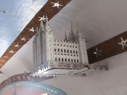 Tom Wharton  |  The Salt Lake Tribune

Billey Van De Vanter sculpted this replica of the Salt Lake Mormon Temple to be part of his dance hall in Delta.