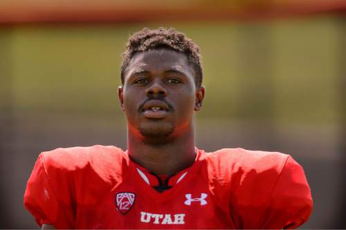 Trent Nelson  |  The Salt Lake Tribune
University of Utah running back Joe Williams at football practice in Salt Lake City, Tuesday August 11, 2015.