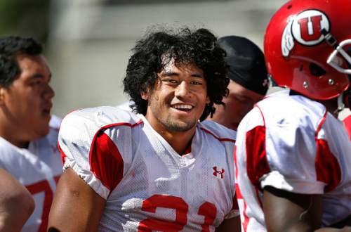Scott Sommerdorf  |  The Salt Lake Tribune
Harvey Langi graduated from Bingham High in December 2010 and enrolled at Utah for spring semester to be eligible for spring practices. Because he was already enrolled, he did not sign a national letter of intent on February's National Signing Day, and he became a recruitable athlete one year into his LDS mission to Tampa, Fla. Langi transferred to BYU after his return.