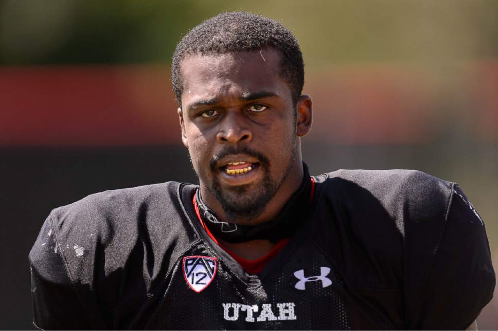 Trent Nelson  |  The Salt Lake Tribune
University of Utah's Gionni Paul at football practice in Salt Lake City, Tuesday August 11, 2015.