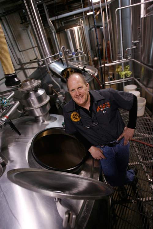 Francisco Kjolseth  |  The Salt Lake Tribune

Dan Burick, brewmaster and general manager of Utah Brewers Cooperative, which creates Wasatch Beers for Squatters and others is a transplant who came to Utah to ski and never left.  Monday, December 12, 2011.