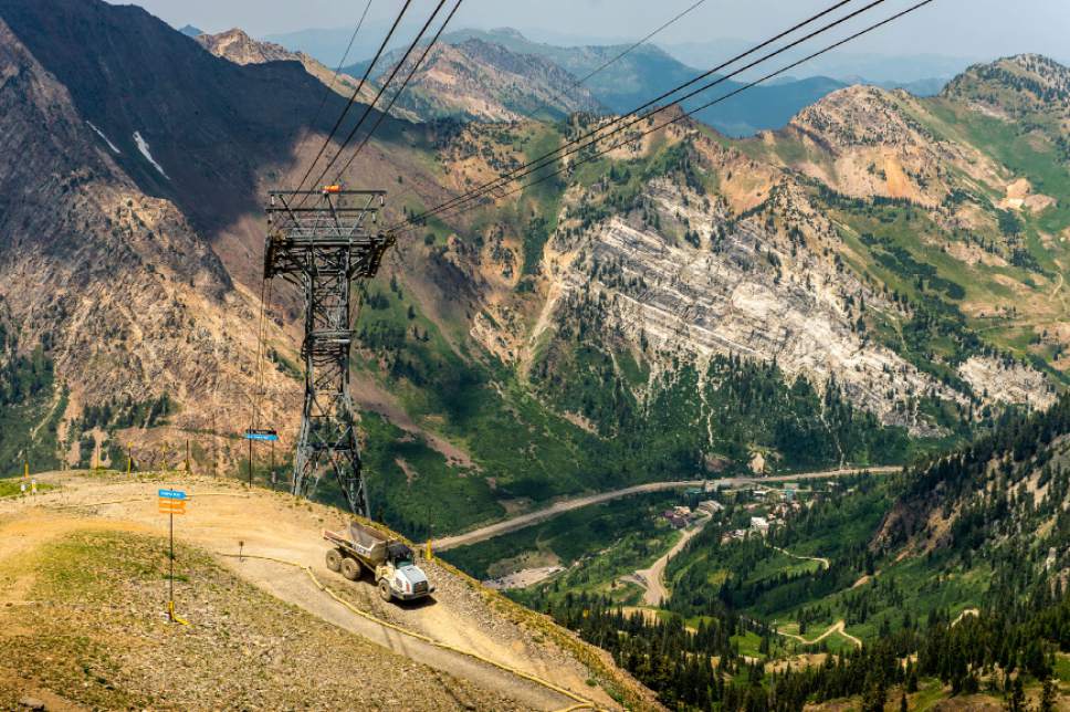 Tribune file photo by Trent Nelson  | 

Development projects such as the construction of a building on top of Snowbird's Hidden Peak would be handled by a "Mountainous Planning District" being proposed by Salt Lake County Mayor Ben McAdams.