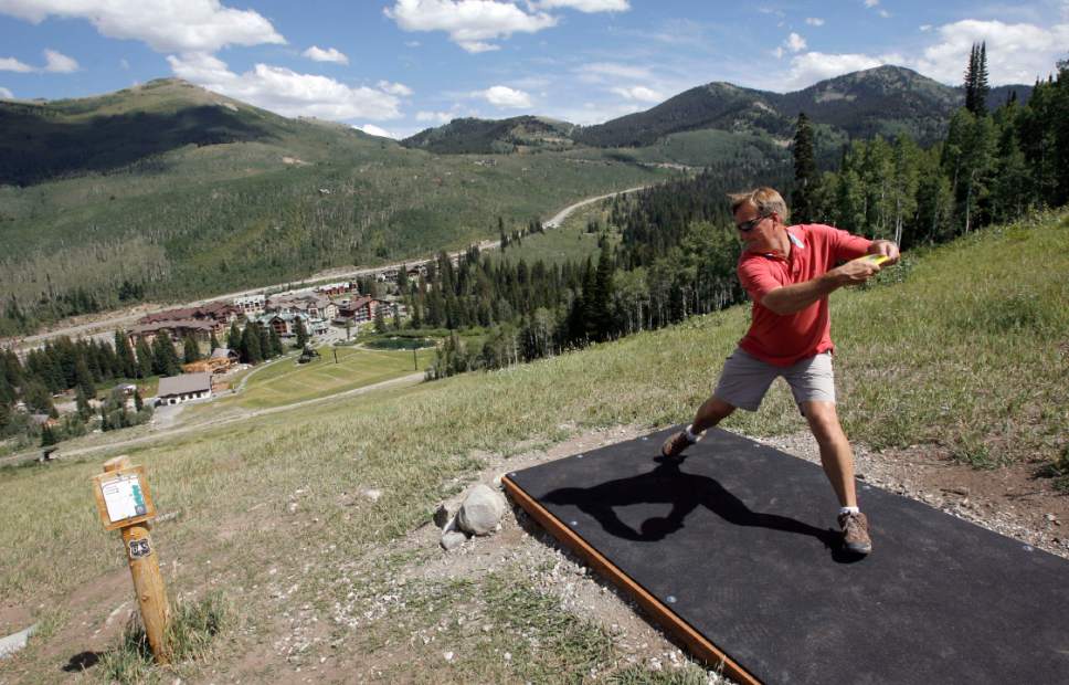 Tribune file photo by Rick Egan  |  

A Salt Lake County proposal would put the approval process for developments in most central Wasatch Mountain canyons -- such as this disc golf course at Solitude Mountain Resort -- in the hands of a "Mountainous Planning District."