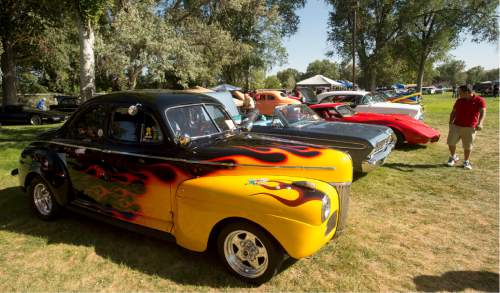 Rick Egan  |  The Salt Lake Tribune

Hot-rods and vintage cars were on display at the car show at the 15th Annual Labor Day Picnic, 
in Magna Copper Park,  Monday, September 7, 2015.