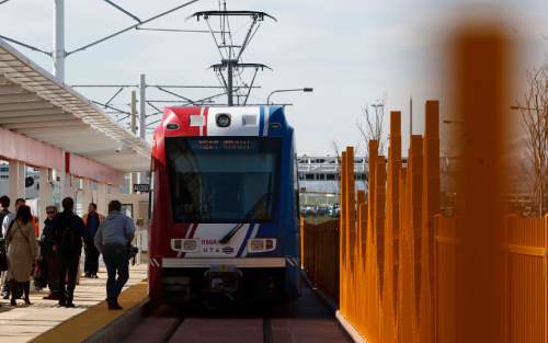 Leah Hogsten  |  Tribune file photo
The TRAX light rail system is now operating longer hours on Sundays, approximately from 6:30 a.m. to 11 p.m., making it a more practical way to get to or return from Salt Lake City International Airport and other destinations.