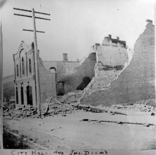 Salt Lake Tribune Archive

Remains of City Hall after the 1898 fire.