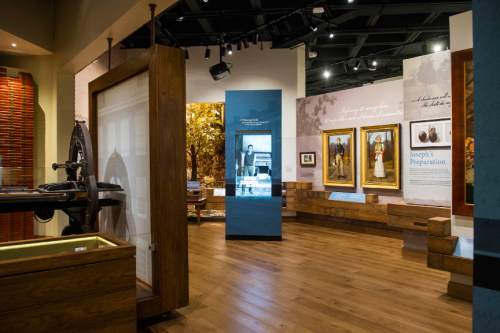 Chris Detrick  |  The Salt Lake Tribune
Exhibits inside the renovated LDS Church History Museum in Salt Lake City Tuesday September 29, 2015.  The LDS Church History Museum is re-opening after a year-long renovation on Wed, Sept 30.