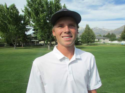 Tom Wharton  |  The Salt Lake Tribune

Lone Peak golfer Carson Lundell.