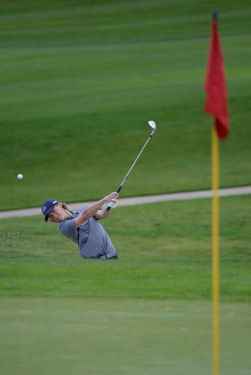 Francisco Kjolseth | The Salt Lake Tribune
Jeff Summerhays of Syracuse competes in the boys class 5A golf tournament played on the Gold Course at Soldier Hollow in Midway on Tuesday, Oct. 6, 2015.