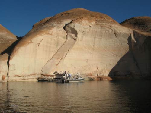 Courtesy  |  Glen Canyon National Recreation Area

A man's body was discovered Wednesday, Oct. 14, 2015, at the base of a cliff in the Coconino County portion of Face Canyon, where friends reported that he jumped into the water from about 90 feet on Oct. 9, 2015.