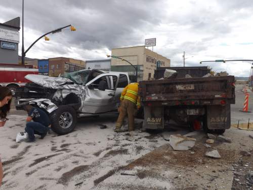 Driver Hurt After Crashing Into Truck, Cafe In Salina - The Salt Lake ...