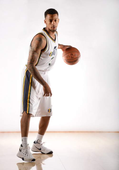 Francisco Kjolseth | The Salt Lake Tribune
Jazz Media Day. Portrait photo of Trey Burke.