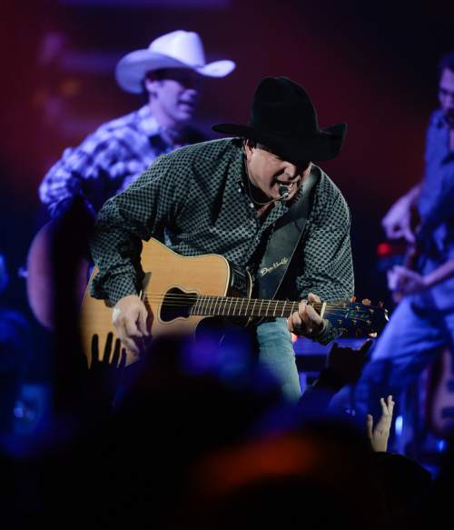 Francisco Kjolseth | The Salt Lake Tribune
Garth Brooks performs the first of four shows at  the renamed Vivint Smart Home Arena in Salt Lake City on Thursday, Oct. 29, 2015, for the first time in 17 years since his last visit to Utah.