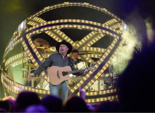 Francisco Kjolseth | The Salt Lake Tribune
Garth Brooks performs the first of four shows at  the renamed Vivint Smart Home Arena in Salt Lake City on Thursday, Oct. 29, 2015, for the first time in 17 years since his last visit to Utah.