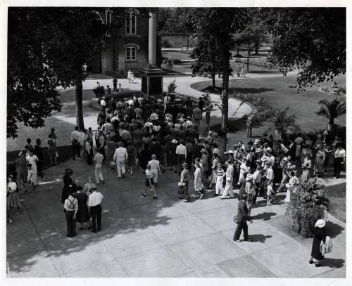 Tribune file photo

People visit Temple Square in this undated photo.