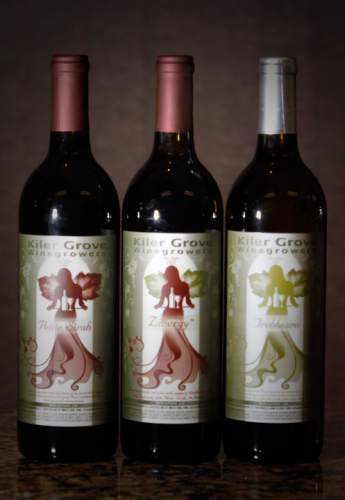 Rick Egan   |  The Salt Lake Tribune

The Kiler Grove wines in the tasting room in South Salt Lake,  Thursday, February 10, 2011.