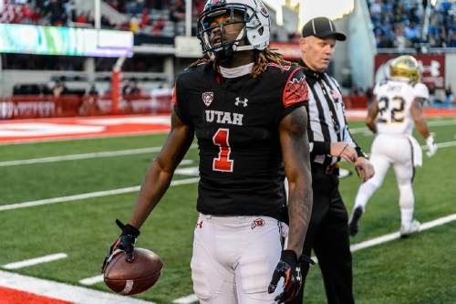 Trent Nelson  |  The Salt Lake Tribune
Utah Utes defensive back Boobie Hobbs (1) holds the ball  as time runs out and the University of Utah Utes lose to UCLA, NCAA football at Rice-Eccles Stadium in Salt Lake City, Saturday November 21, 2015.